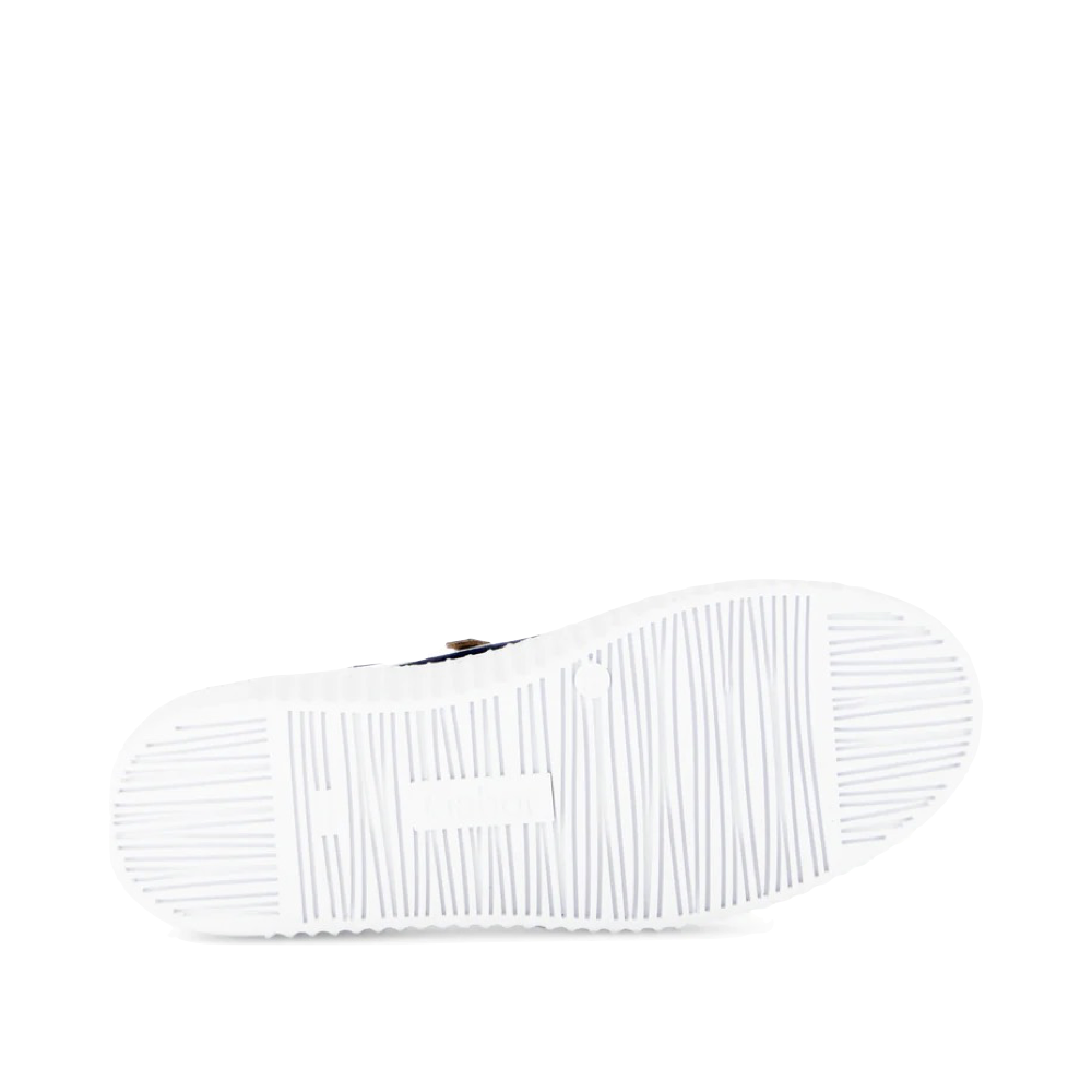 Bottom view of Gabor Double Zip Tie Sneaker for women.