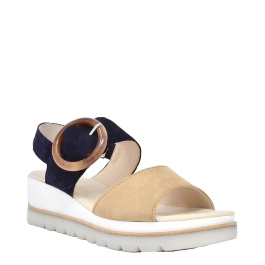 Toe view of Gabor Slingback Platform Wedge Sandal for women.