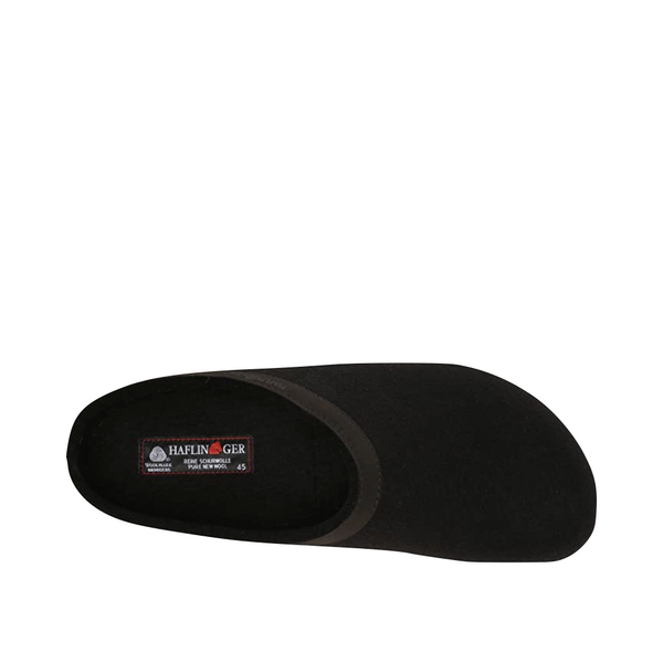 Haflinger Grizzly Wool Clog in Black