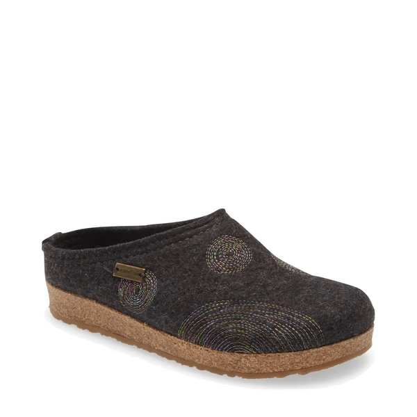 Haflinger Women's Spirit Wool Clog (Charcoal)