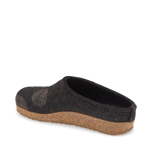 Haflinger Women's Spirit Wool Clog (Charcoal)
