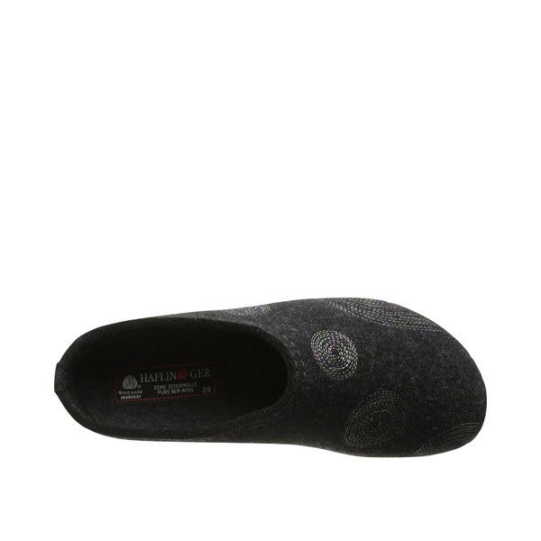 Haflinger Women's Spirit Wool Clog (Charcoal)