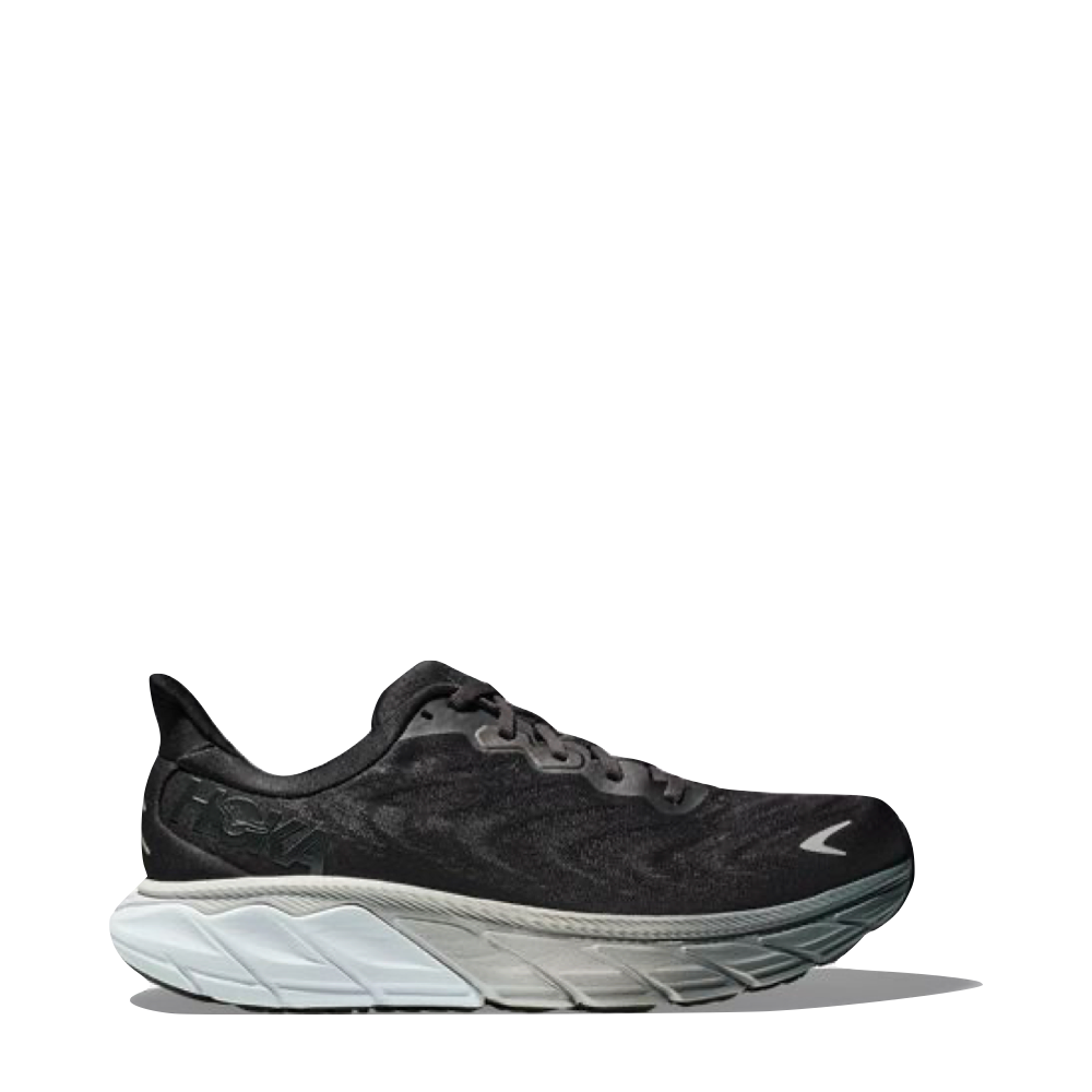 Hoka Men's Arahi 6 Sneaker in Black/White
