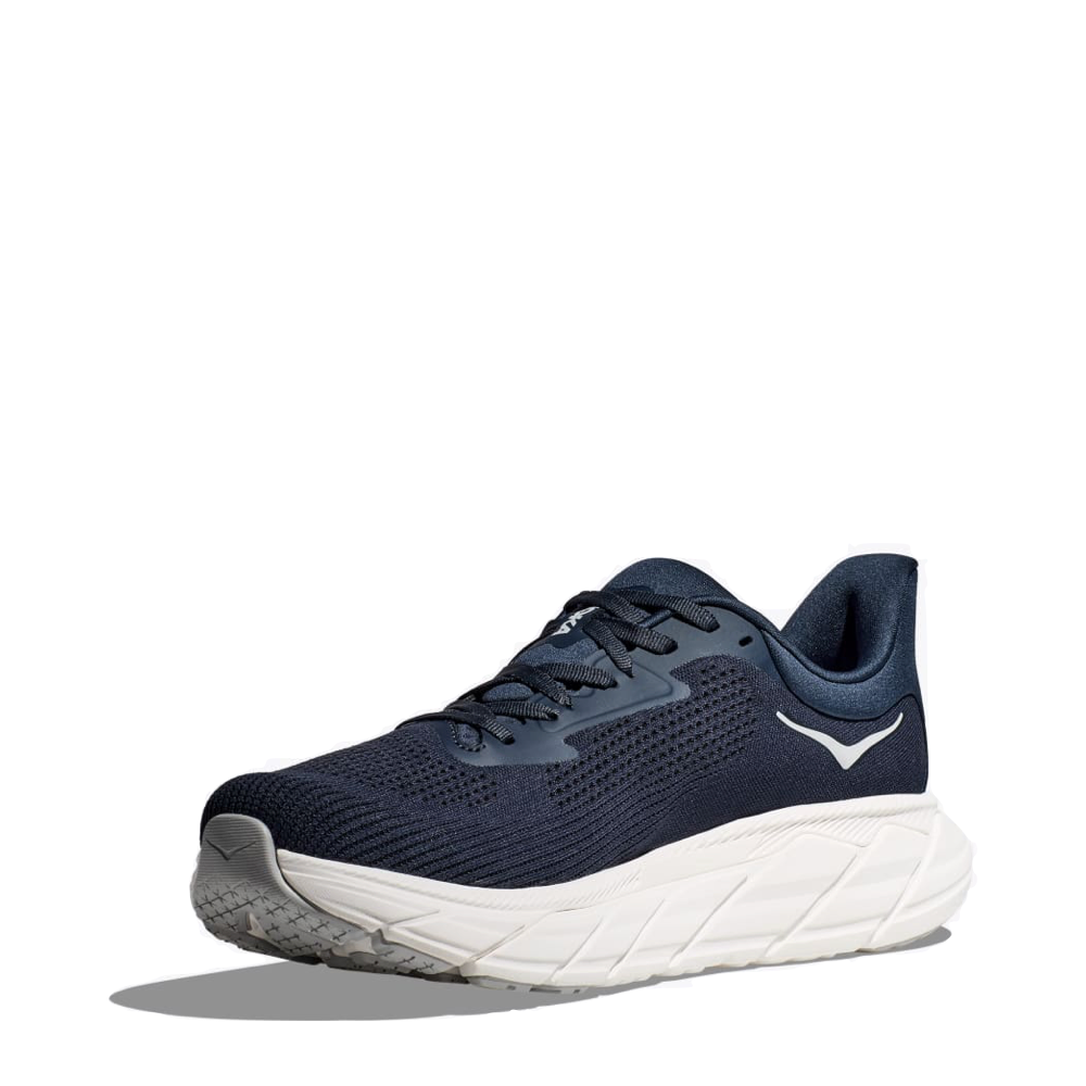 Opposite Mudguard and Toe view of Hoka Arahi 7 for men.