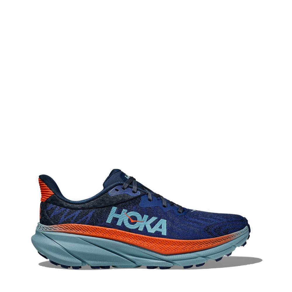 Hoka Men's Challenger 7 All Terrain Sneaker in Bellweather Blue/Stone Blue