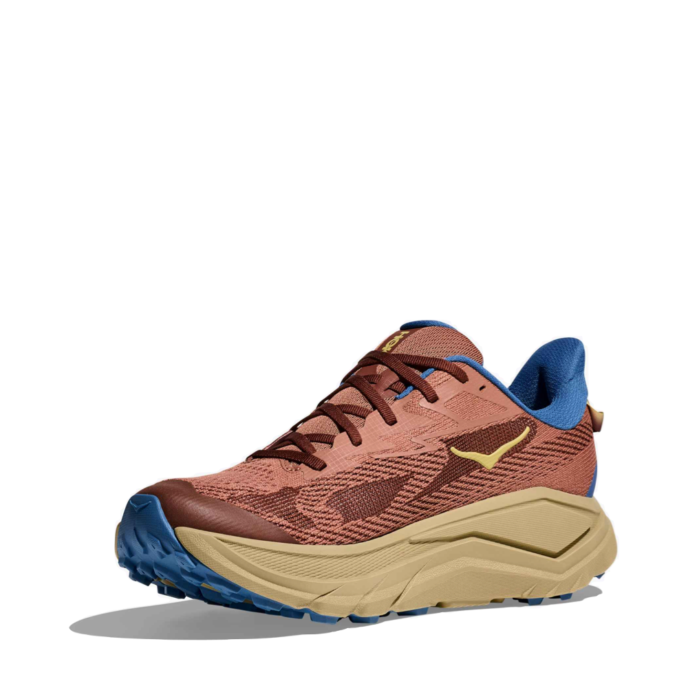 Mudguard and Toe view of Hoka Challenger 8 for men.