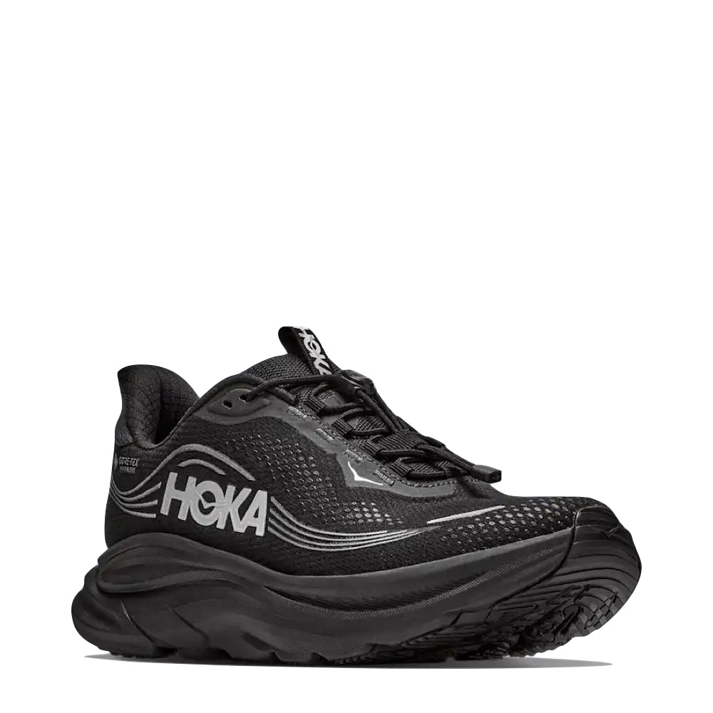 Mudguard and Toe view of Hoka Clifton 11 GTX Sneaker for men.
