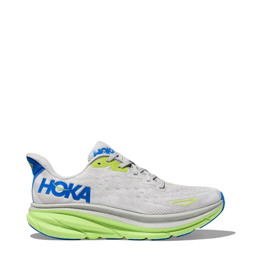 Side (right) view of Hoka Clifton 9 Sneaker for men.