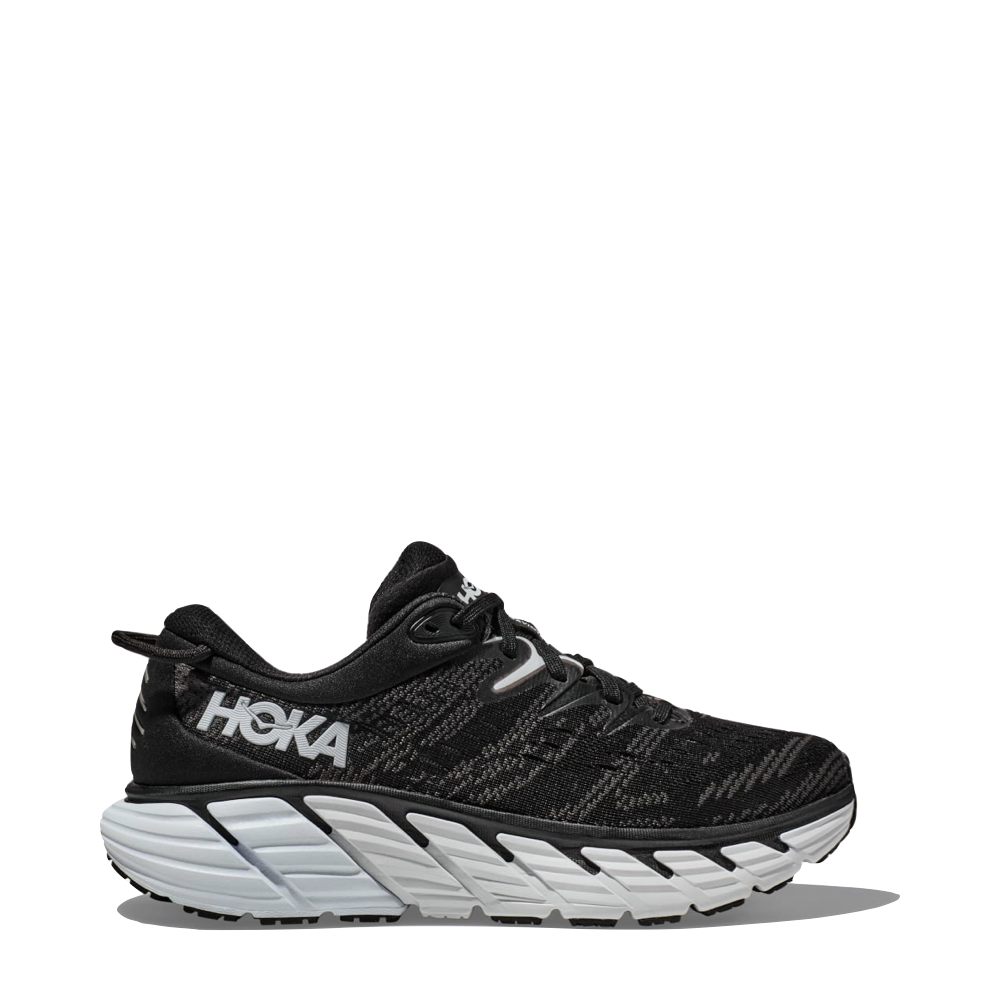 Hoka Men's Gaviota 4 Sneaker in Black/White
