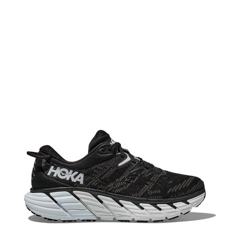 Hoka Men's Gaviota 4 Sneaker in Black/White