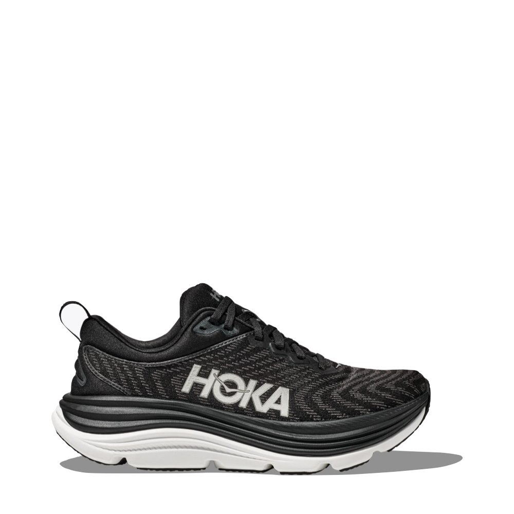Hoka Men's Gaviota 5 Running Sneaker in Black/White
