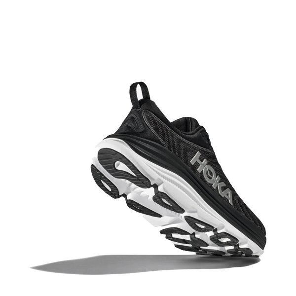 Hoka Men's Gaviota 5 Running Sneaker in Black/White