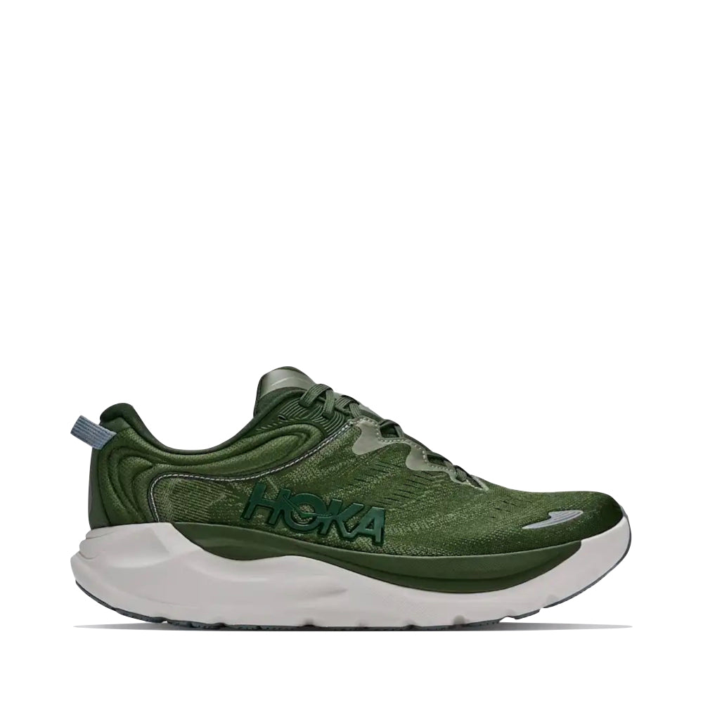 Side (right) view of Hoka Gaviota 6 Glimmer Snekaer for men.
