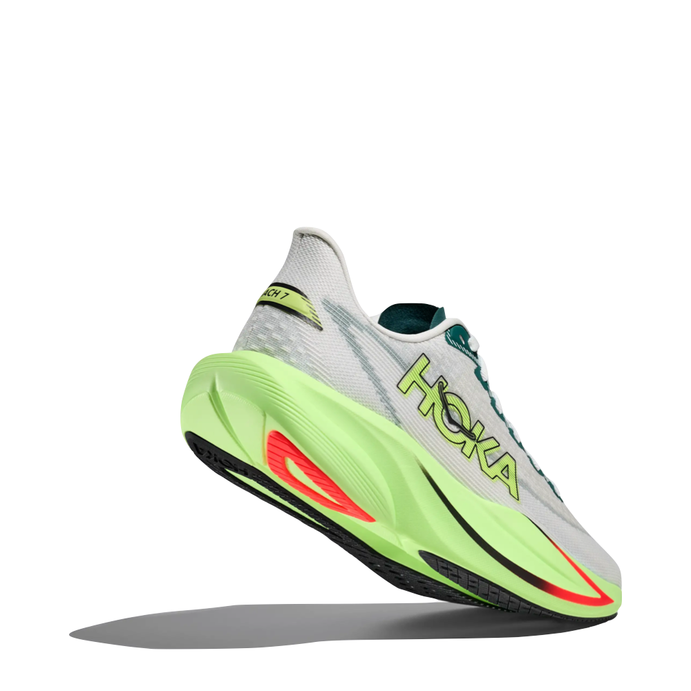 Bottom view of Hoka Mach 7 Sneaker for men.