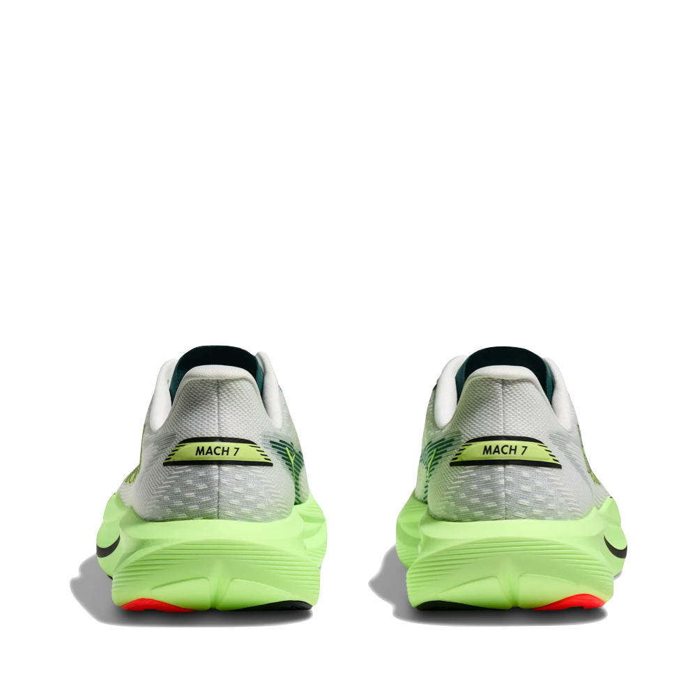 Back view of Hoka Mach 7 Sneaker for men.