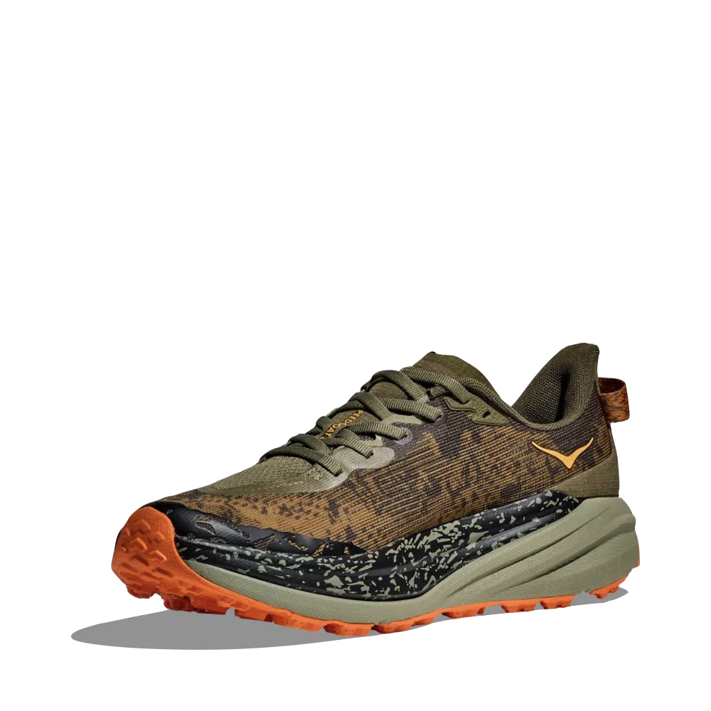 Mudguard and Toe view of Hoka Speedgoat 6 Sneaker for men.