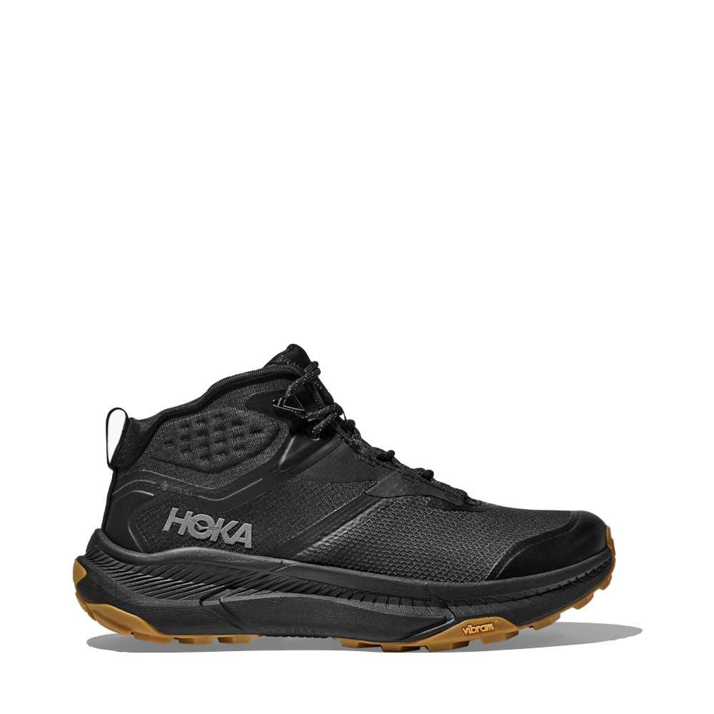 Side (right) view of Hoka Transport Hike GTX Mid Waterproof Boot for men.