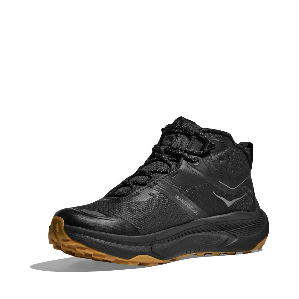 Toe view of Hoka Transport Hike GTX Mid Waterproof Boot for men.