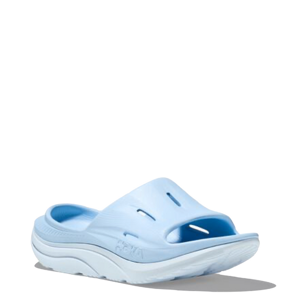 Hoka Ora Recovery Slide 3 Sandal in Icy Water/Airy Blue