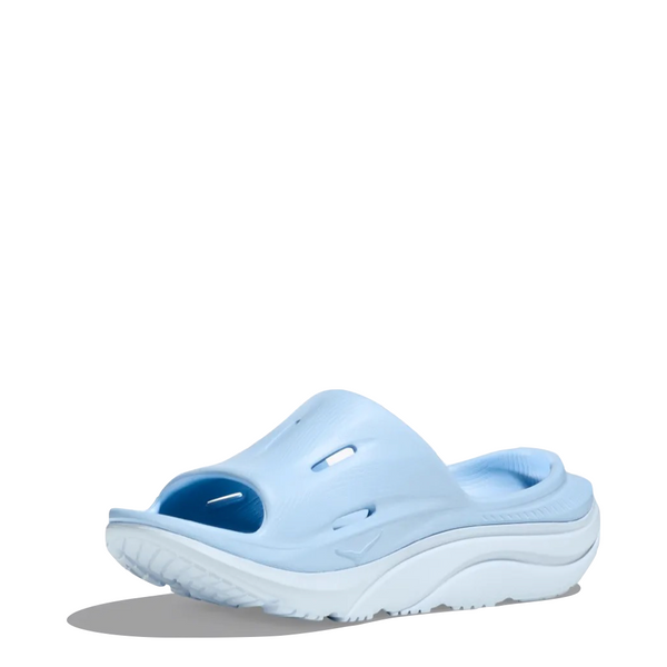 Hoka Ora Recovery Slide 3 Sandal in Icy Water/Airy Blue