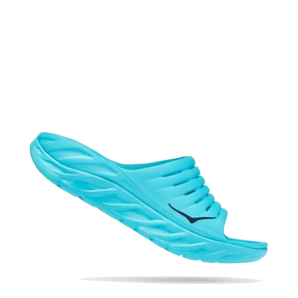 Hoka Unisex Ora Recovery Slide Sandal (Scuba Blue/Bellweather Blue)