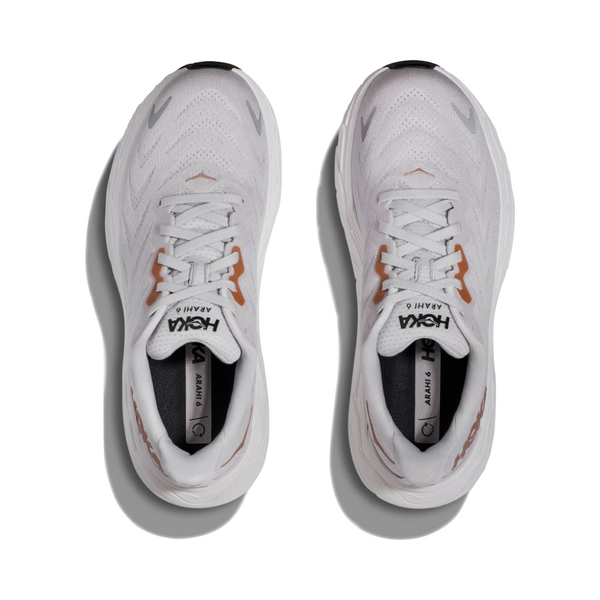 Hoka Women's Arahi 6 Sneaker in Nimbus Cloud/Rose Gold