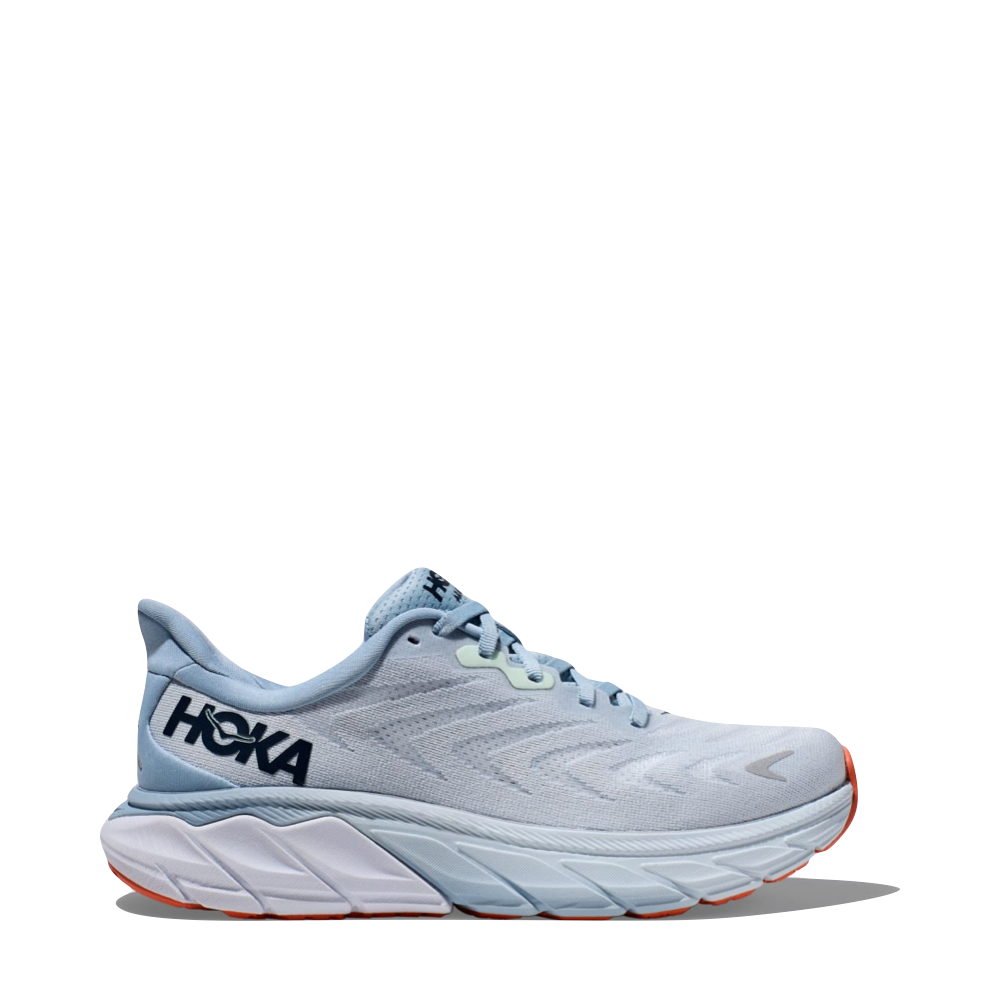 Hoka Women's Arahi 6 Sneaker in Plein Air/Blue Fog