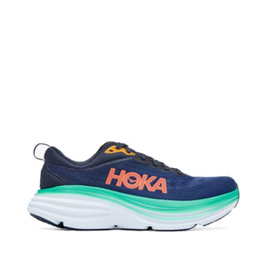 Hoka Women's Bondi 8 Running Sneaker in Outer Space/Bellwether Blue