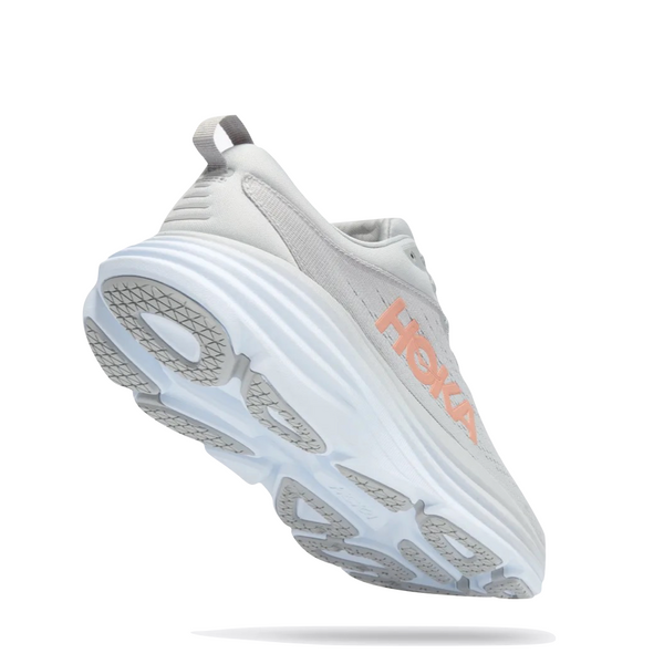 Hoka Women's Bondi 8 Running Sneaker in Harbor Mist/Lunar Rock