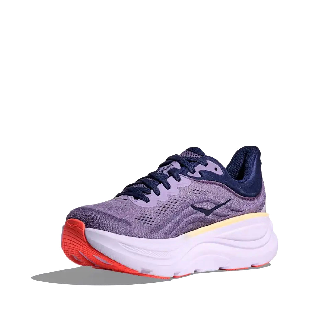 Mudguard and Toe view of Hoka Bondi 9 Sneaker for women.