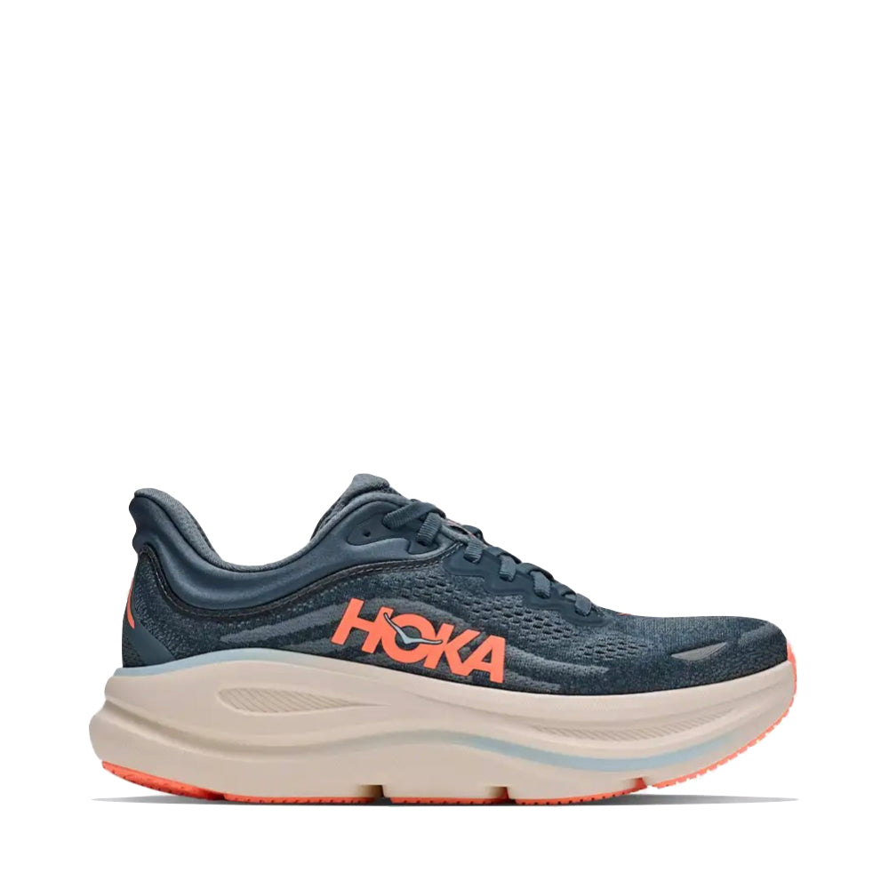 Side (right) view of Hoka Bondi 9 Sneaker for women.