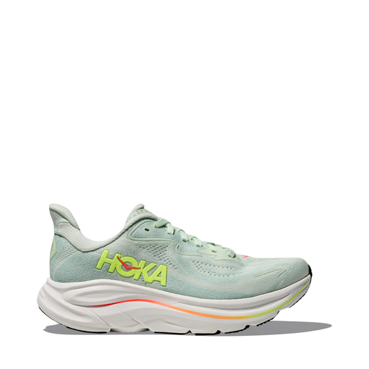 Side (right) view of Hoka Clifton 10 Sneaker for women.