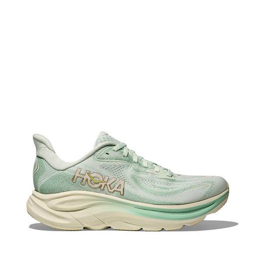Side (right) view of Hoka Clifton 10 Sneaker for women.