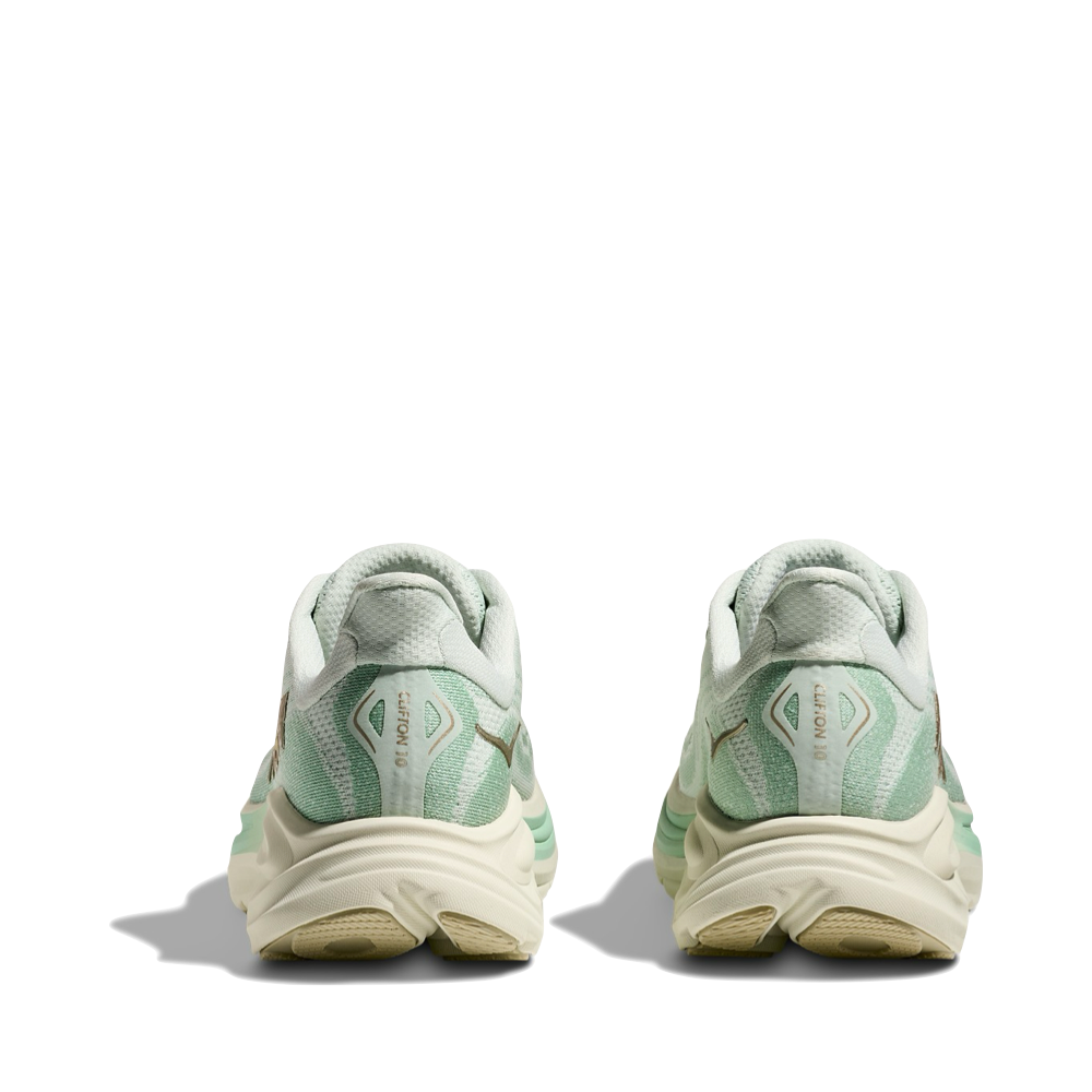 Back view of Hoka Clifton 10 Sneaker for women.