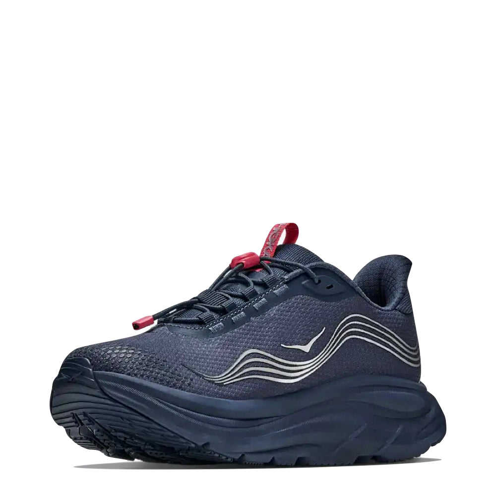 Mudguard and Toe view of Hoka Clifton 11 GTX Waterproof Sneaker for women.