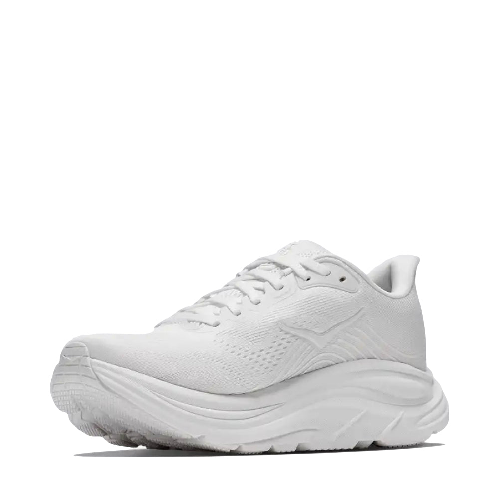 Side (left) view of Hoka Clifton 11 Sneaker for women.