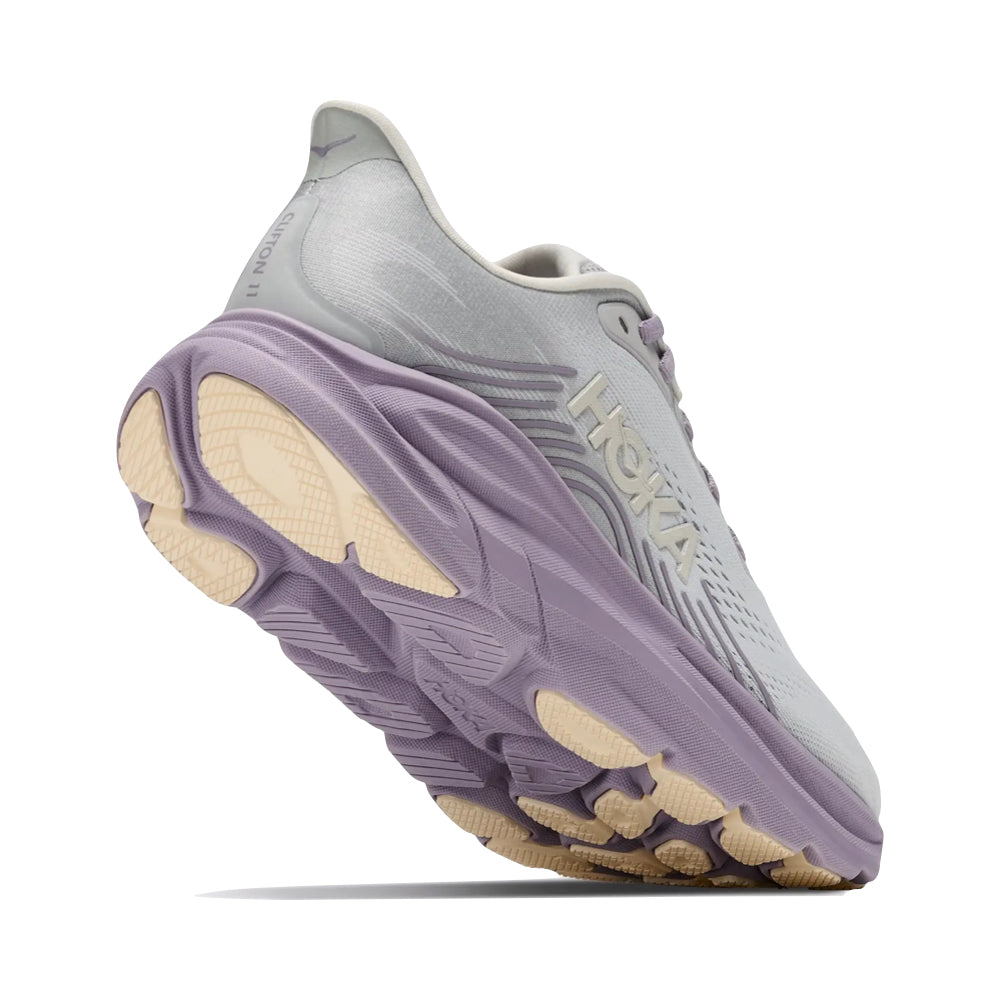 Bottom view of Hoka Clifton 11 Sneaker for women.