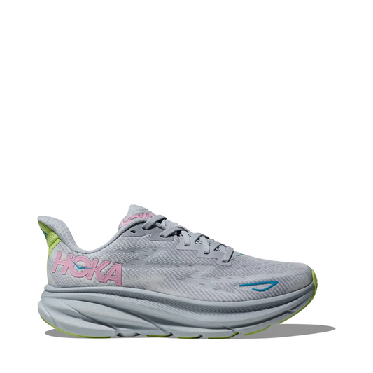 Side (right) view of Hoka Clifton 9 Sneaker for women.