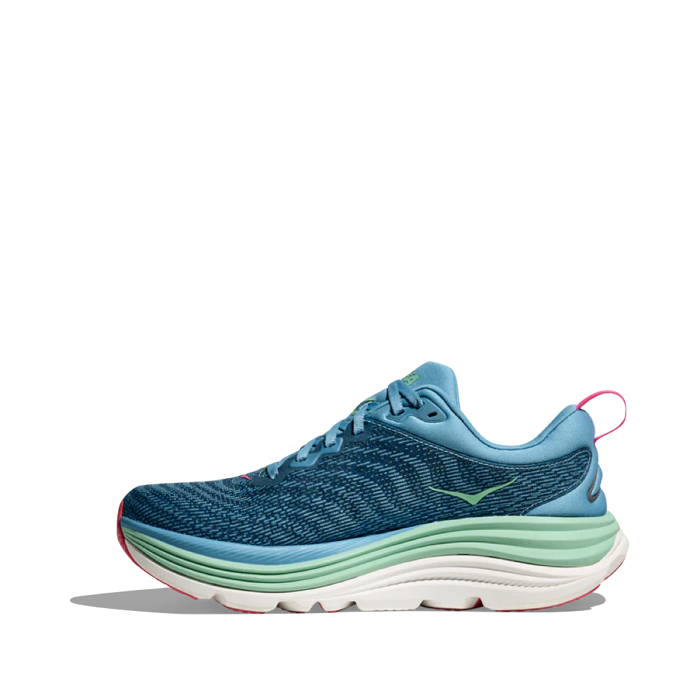 Side (left) view of Hoka Gaviota 5 Running Sneaker for women.