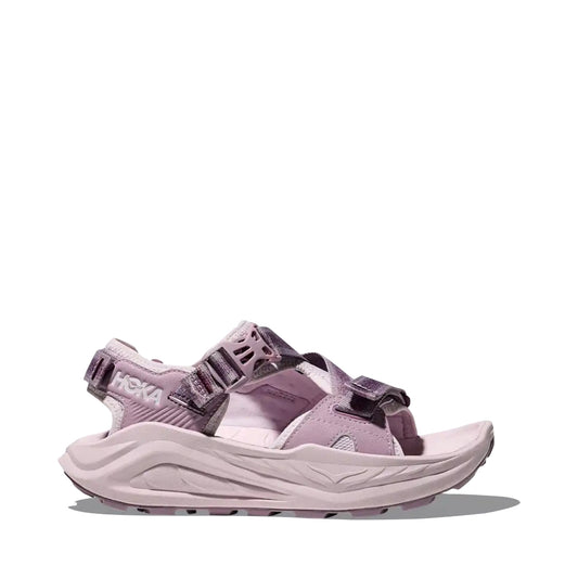 Side (right) view of Hoka Infini Hike TC Sandal for women.