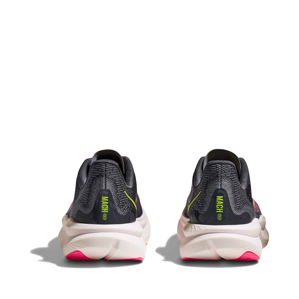 Back view of /hoka Mach 6 Sneaker for women.