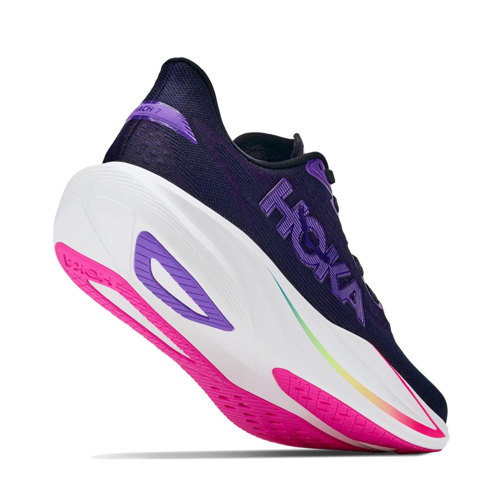 Bottom view of Hoka Mach 7 Sneaker for women. 