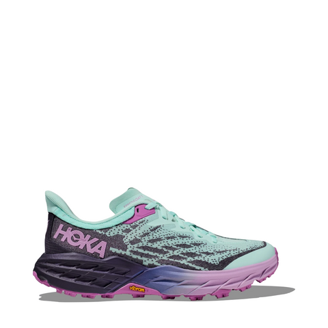 Hoka Women's Speedgoat 5 Trail Running Sneaker in Sunlit Ocean/Night Sky