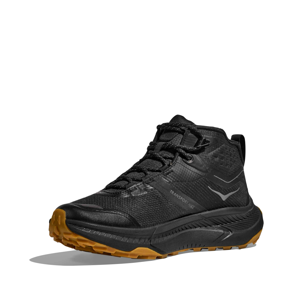 Toe view of Hoka Transport Hike GTX Mid Waterproof Boot for women.