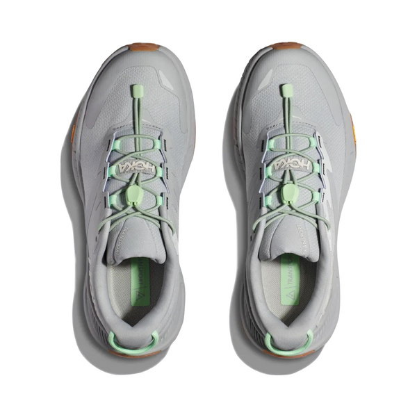 Hoka Women's Transport Sneaker in Harbor Mist/Lime Glow
