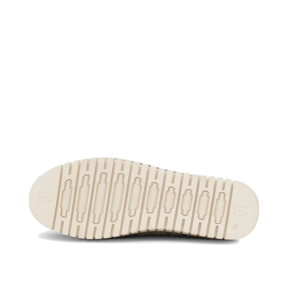 Bottom view of Ilse Jacobsen Tulip 3373 Perfed Platform Slip On for women.