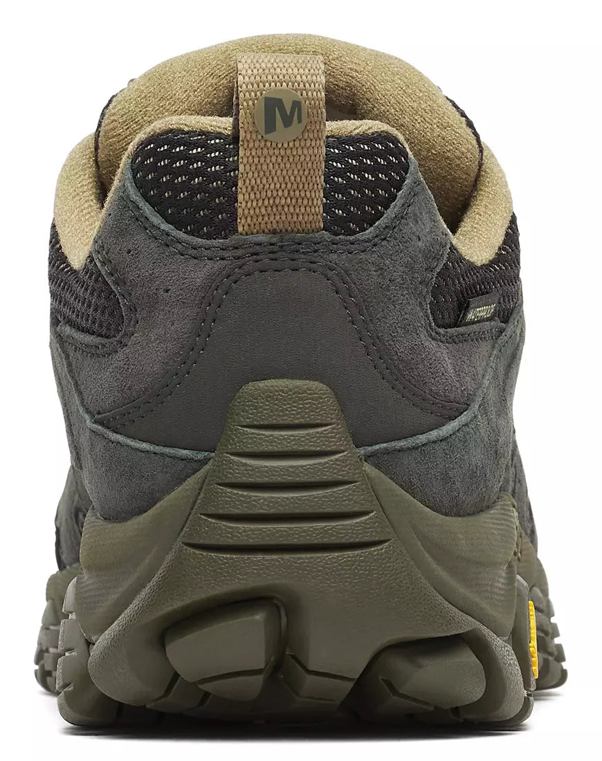 Merrell Men's Moab 3 Waterproof Hiking Shoe in Black/Beluga