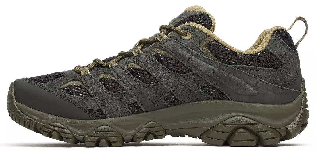 Merrell Men's Moab 3 Waterproof Hiking Shoe in Black/Beluga