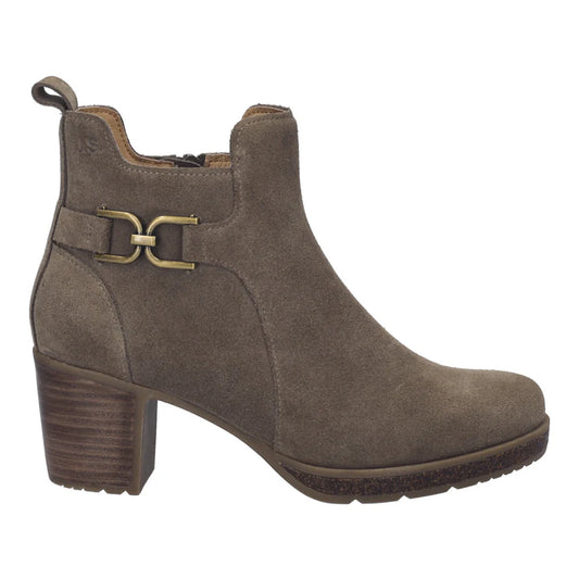 Josef Seibel Women's Gloria 04 Heeled Boot in Taupe Suede