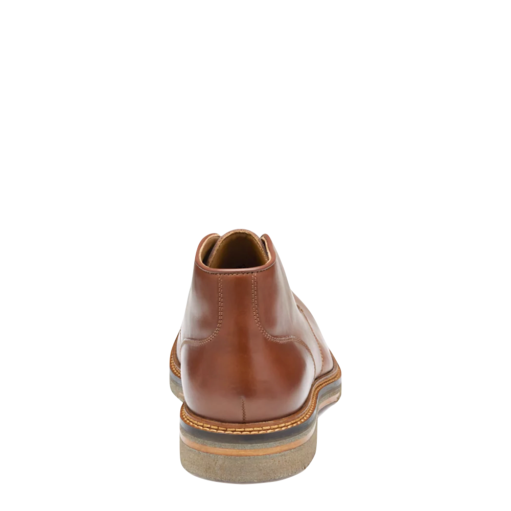 Back view of Johnston & Murphy Calder Leather Chukka Boot for men.